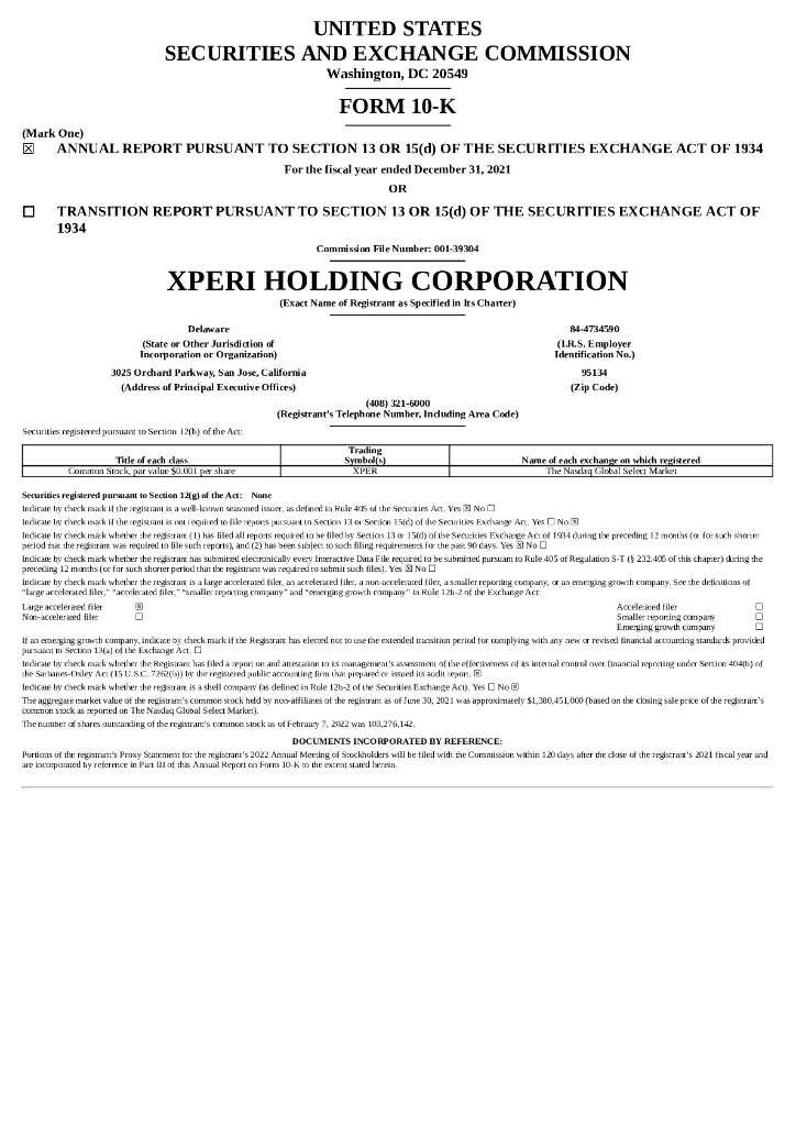 Adeia Inc.（ADEA）2021财年年度报告（英文版）