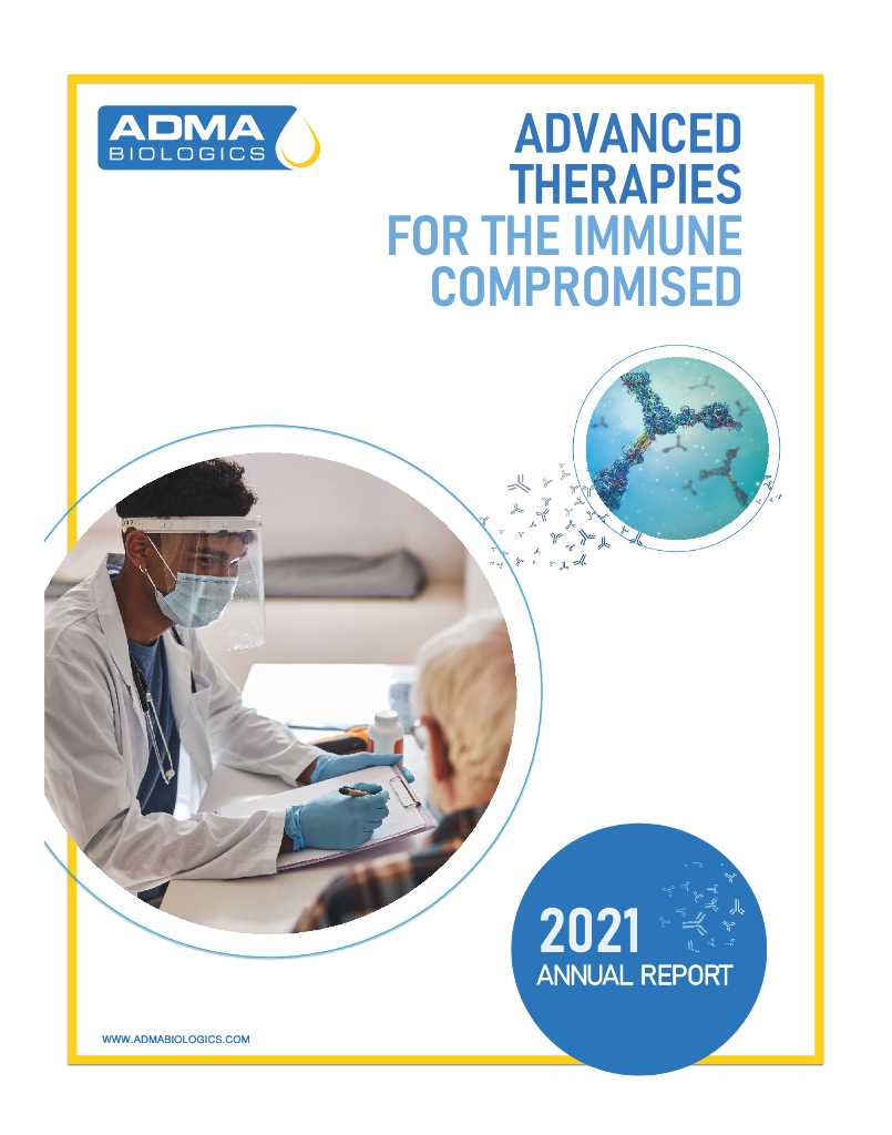 Adma Biologics（ADMA）2021财年年度报告（英文版）