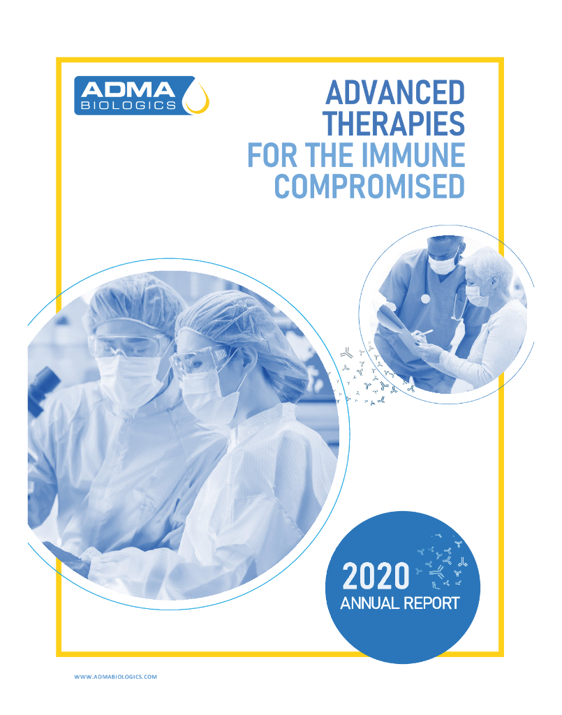 Adma Biologics（ADMA）2020财年年度报告（英文版）