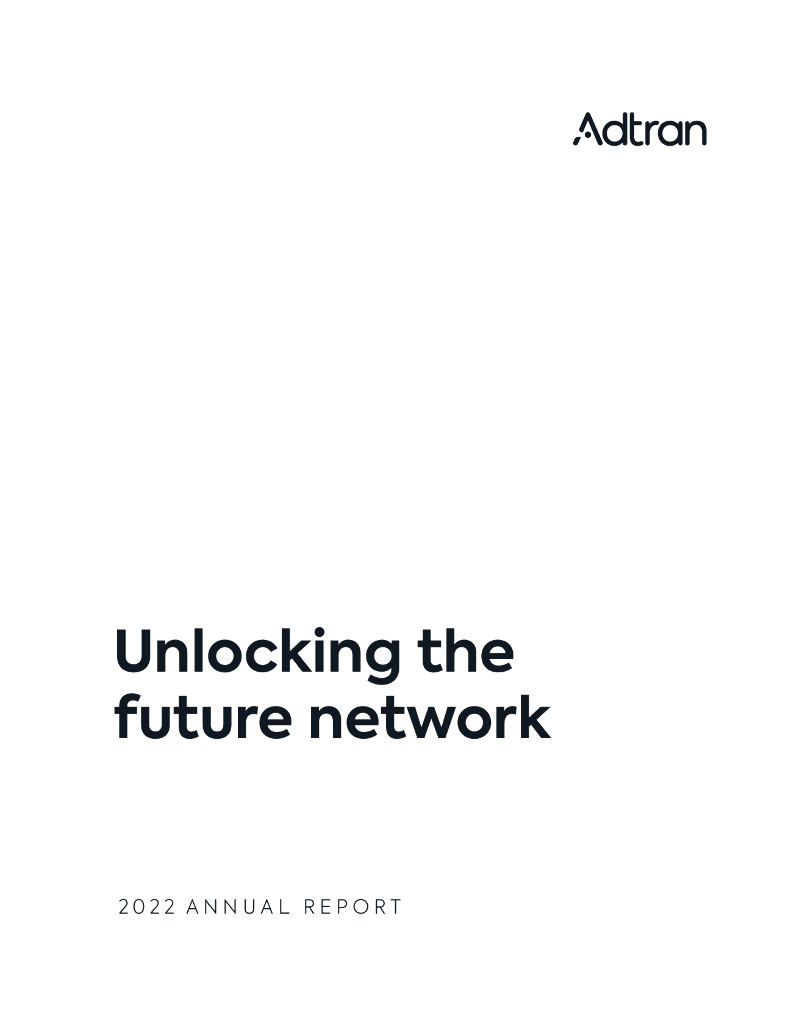 ADTRAN Inc.（ADTN）2022财年年度报告（英文版）