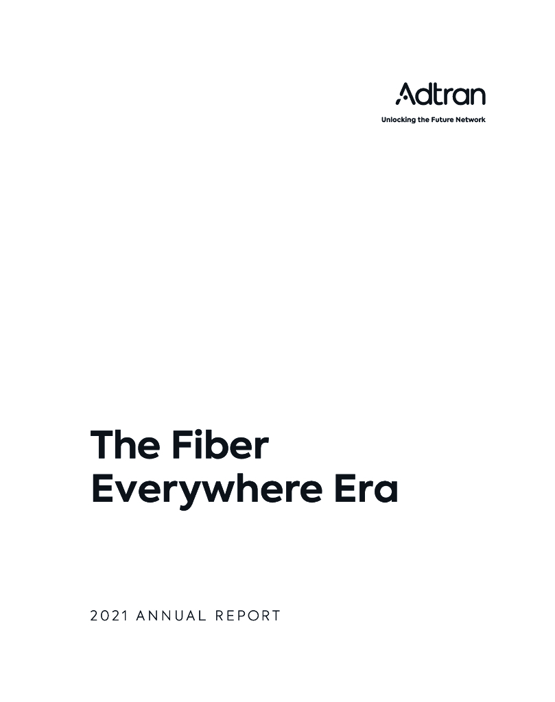 ADTRAN Inc.（ADTN）2021财年年度报告（英文版）