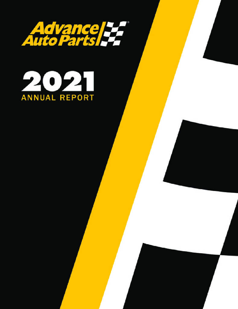 Advance Auto Parts Inc.（AAP）2021财年年度报告（英文版）