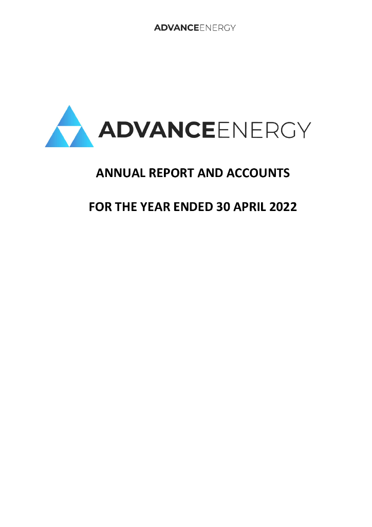 Advance Energy plc（ADV）2022财年年度报告（英文版）