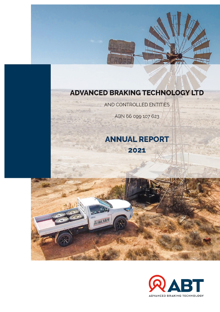 Advanced Braking Technology Limited（ABV）2021财年年度报告（英文版）