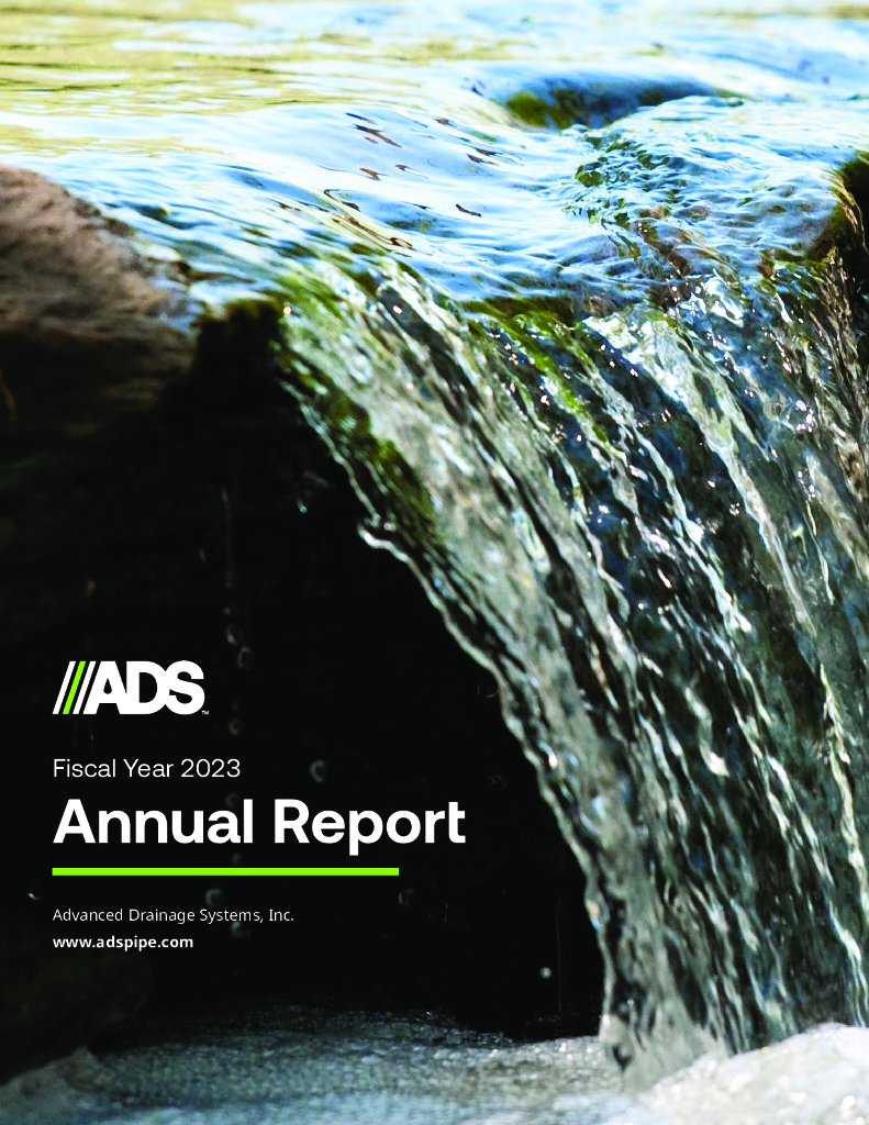 Advanced Drainage Systems Inc（WMS）2023财年年度报告（英文版）