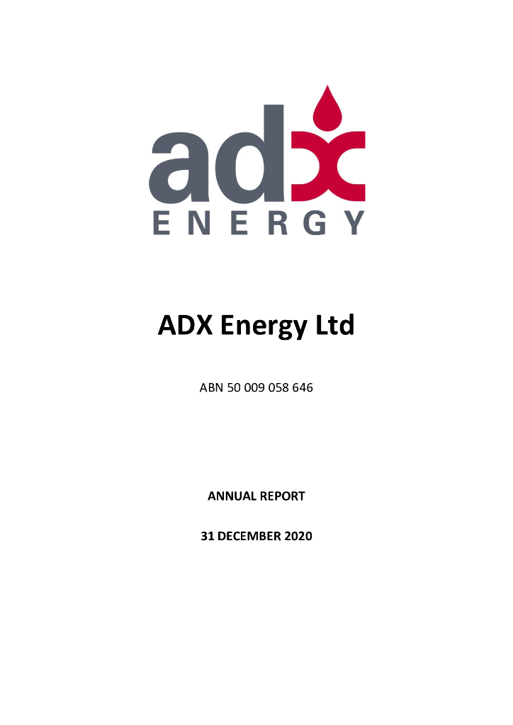 ADX Energy（ADX）2020财年年度报告（英文版）
