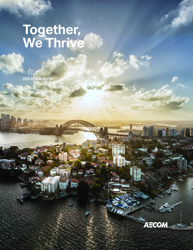 AECOM Technology Corporation（ACM）2020财年年度报告（英文版）