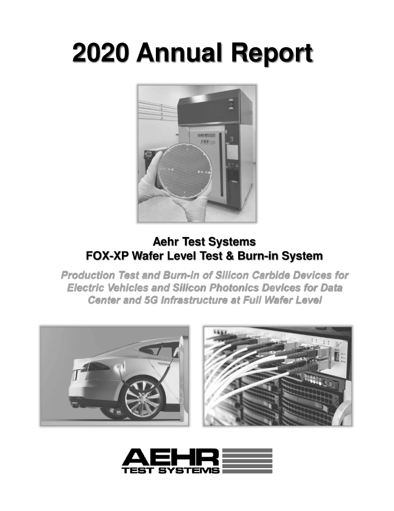 Aehr Test Systems（AEHR）2020财年年度报告（英文版）
