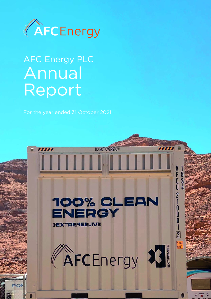 AFC Energy PLC（AFC）2021财年年度报告（英文版）