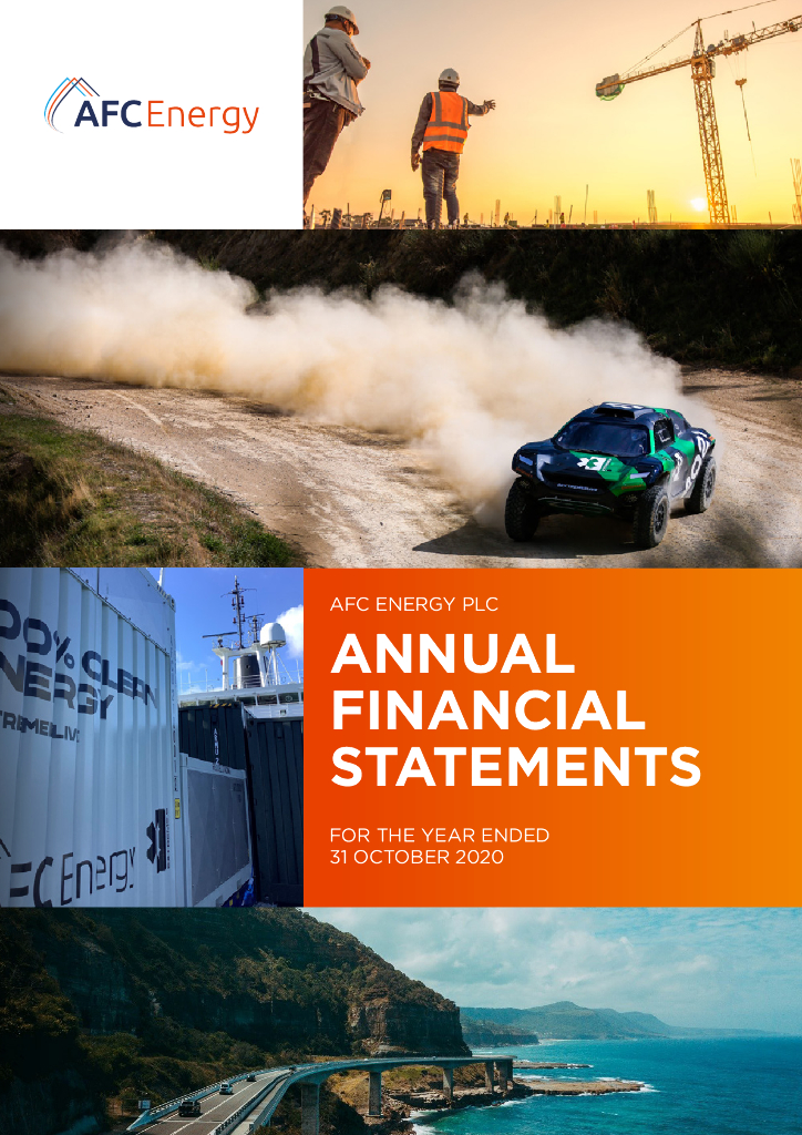 AFC Energy PLC（AFC）2020财年年度报告（英文版）