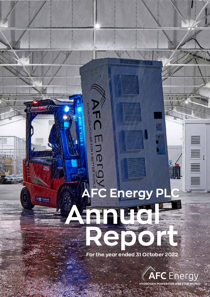 AFC Energy PLC（AFC）2022财年年度报告（英文版）