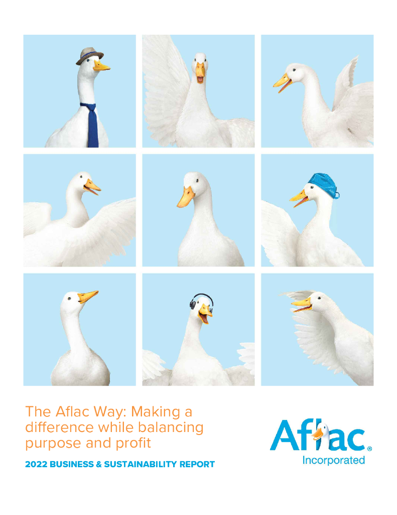 AFLAC Inc.（AFL）2022年商业和可持续报告（英文版）