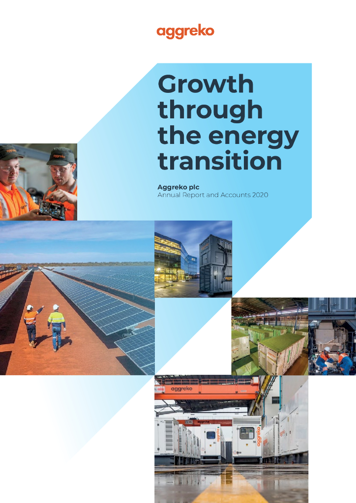 Aggreko plc（AGK）2020财年年度报告（英文版）