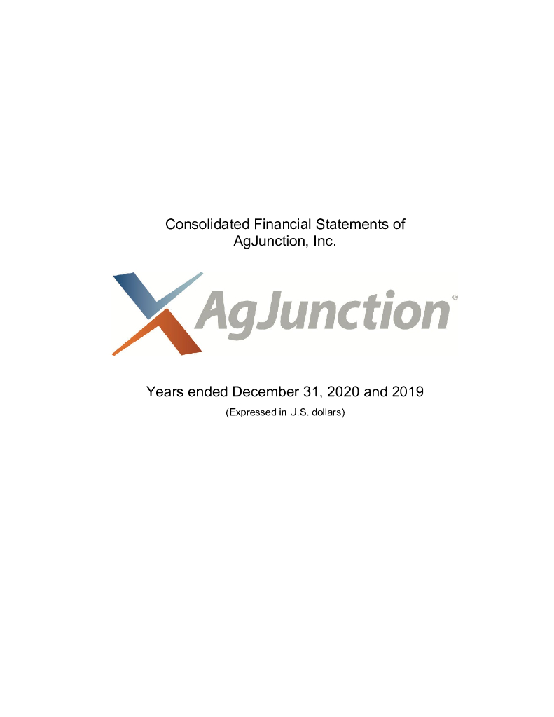 AgJunction（AJX）2020财年年度报告（英文版）