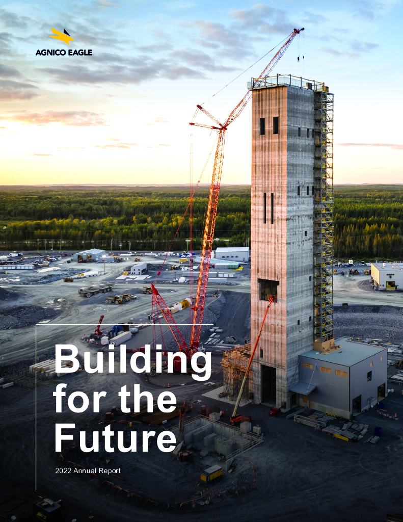 Agnico-Eagle Mines Ltd.（AEM）2022财年年度报告（英文版）