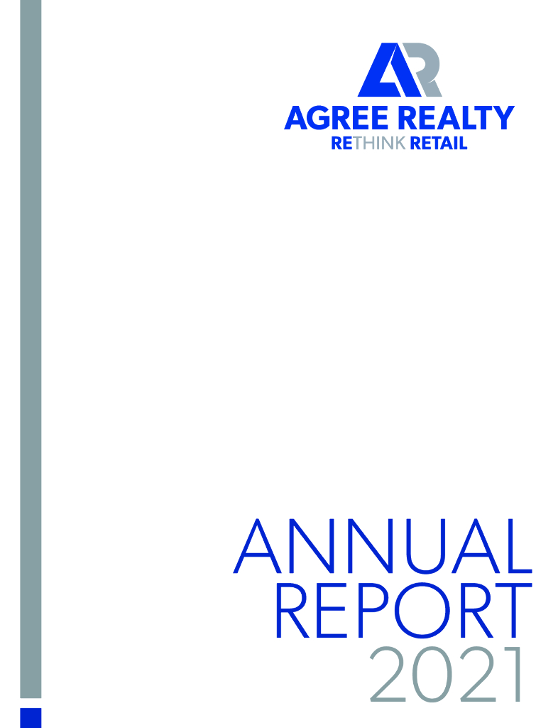 Agree Realty Corporation（ADC）2021财年年度报告（英文版）