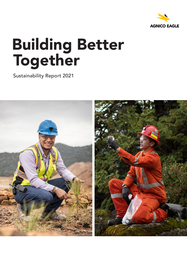 Agnico-Eagle Mines Ltd.（AEM）2021年可持续发展报告（英文版）