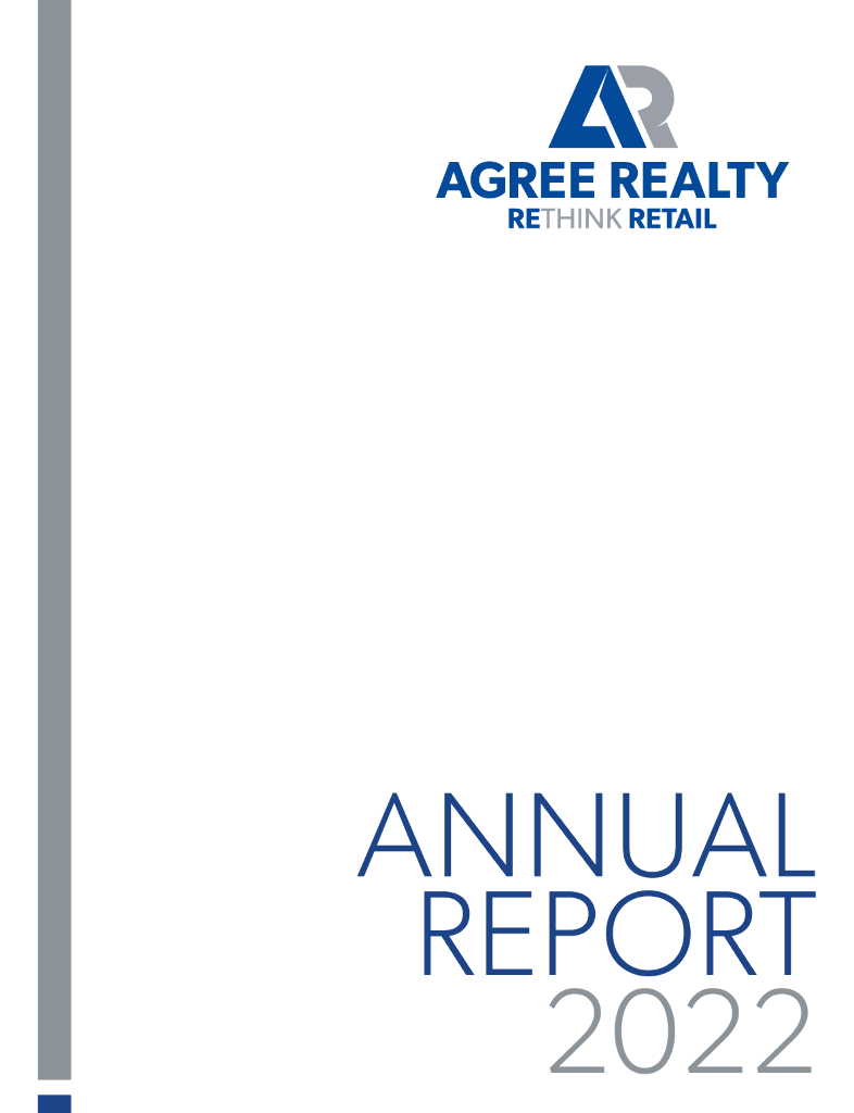 Agree Realty Corporation（ADC）2022财年年度报告（英文版）