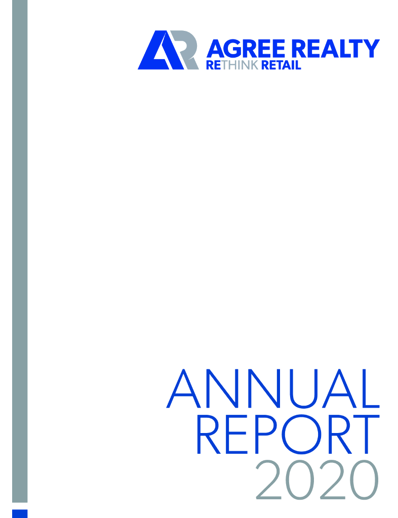 Agree Realty Corporation（ADC）2020财年年度报告（英文版）