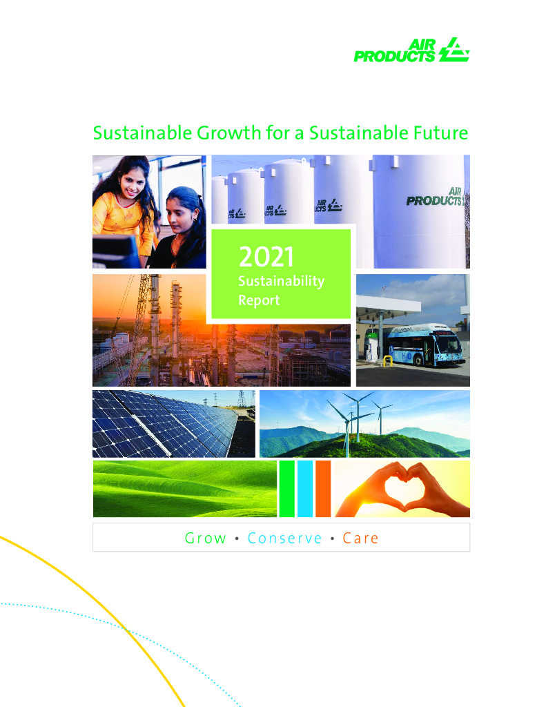 Air Products & Chemicals Inc.（APD）2021年可持续发展报告（英文版）