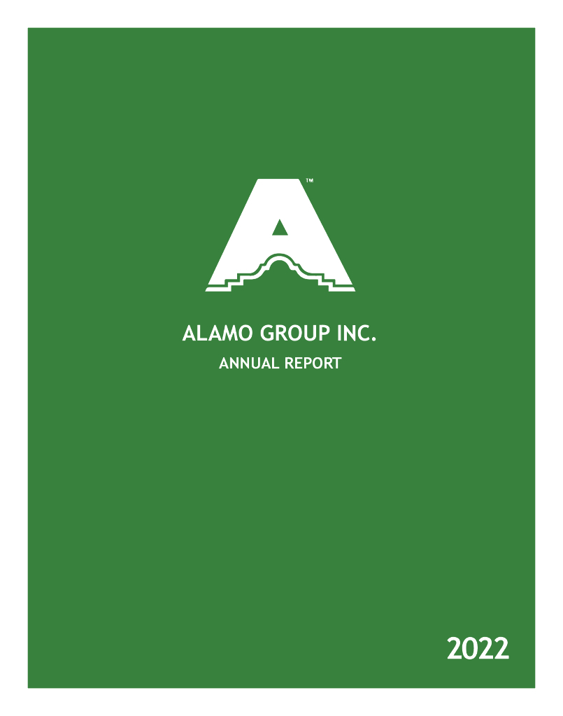 Alamo Group Inc.（ALG）2022财年年度报告（英文版）
