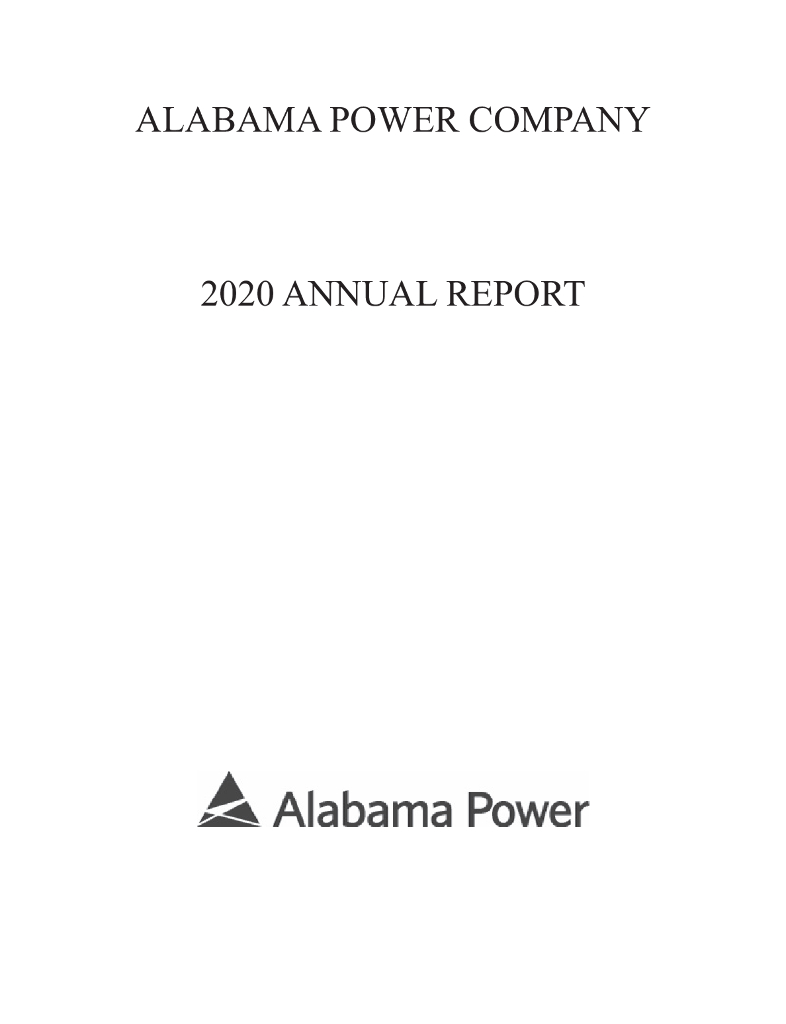 Alabama Power Company（ALP-PQ）2020财年年度报告（英文版）