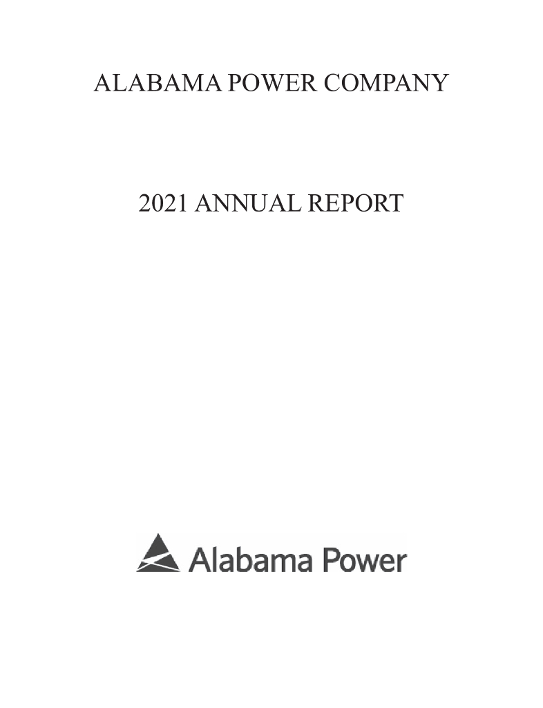 Alabama Power Company（ALP-PQ）2021财年年度报告（英文版）