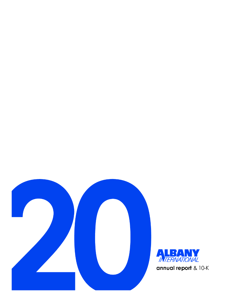 Albany International Corp.（AIN）2020财年年度报告（英文版）