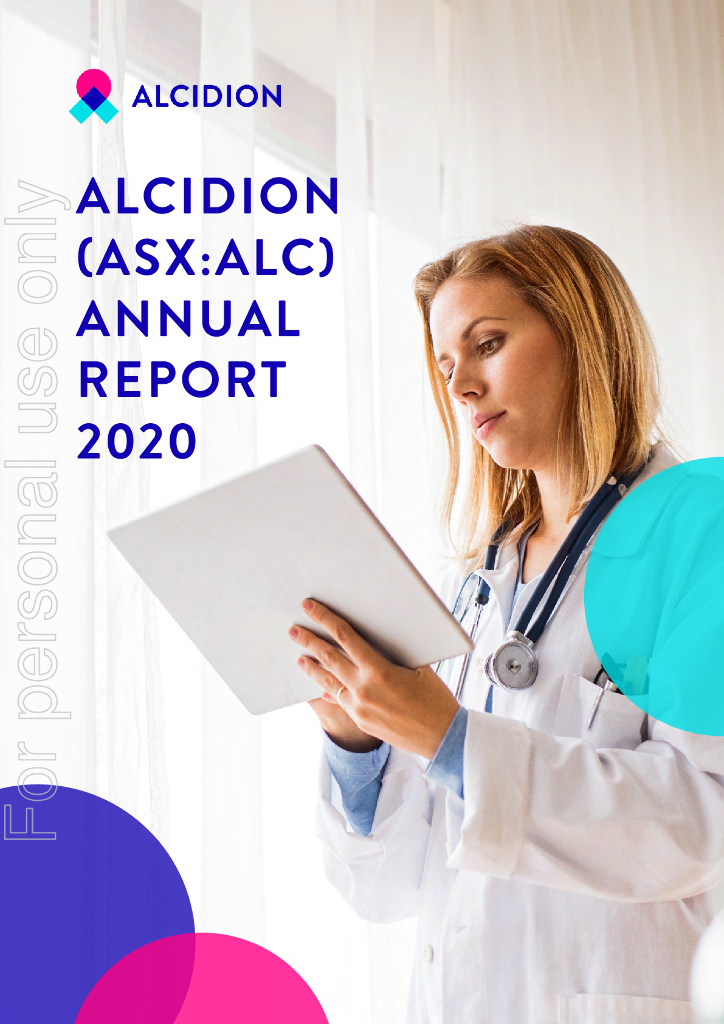 Alcidion Group Limited（ALC）2020财年年度报告（英文版）