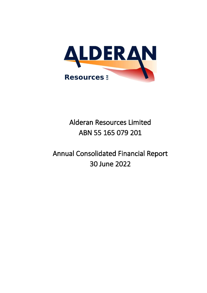 Alderan Resources Limited（AL8）2022财年年度报告（英文版）