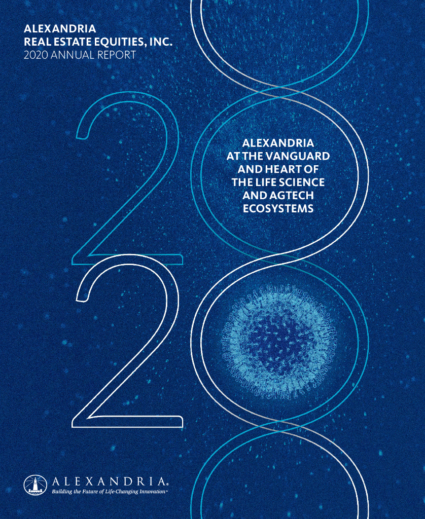 Alexandria Real Estate Equities, Inc.（ARE）2020财年年度报告（英文版）