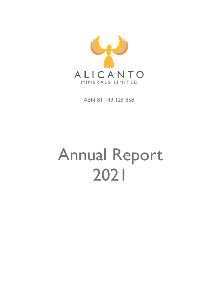Alicanto Minerals（AQI）2021财年年度报告（英文版）