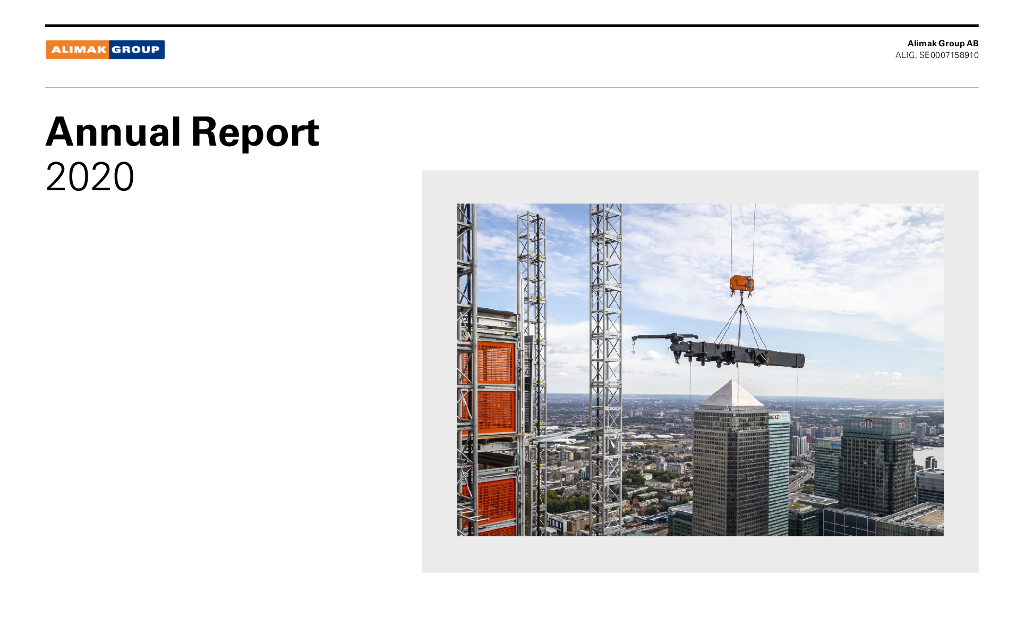 Alimak Group 2020财年年度报告（英文版）