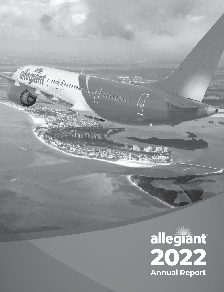 Allegiant Travel Company（ALGT）2022财年年度报告（英文版）