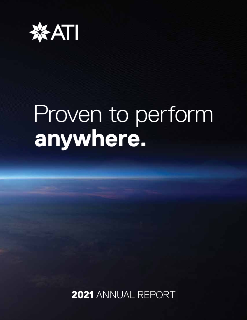 Allegheny Technologies Inc.（ATI）2021财年年度报告（英文版）