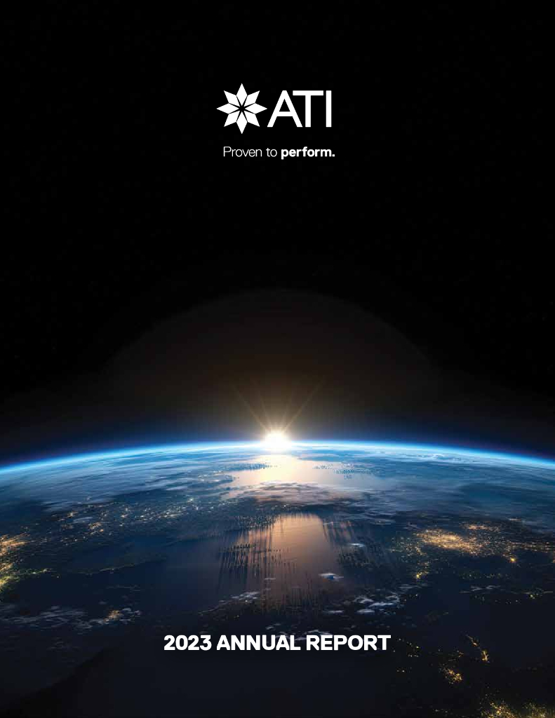 Allegheny Technologies Inc.（ATI）2023财年年度报告（英文版）