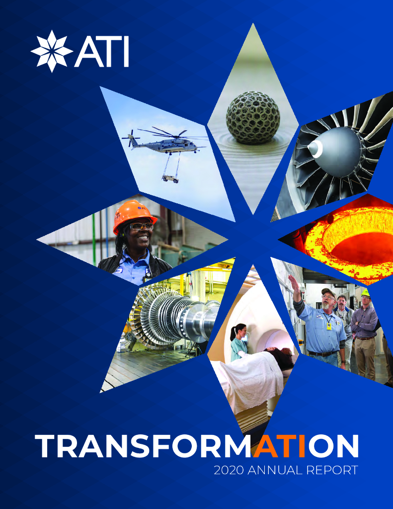 Allegheny Technologies Inc.（ATI）2020财年年度报告（英文版）