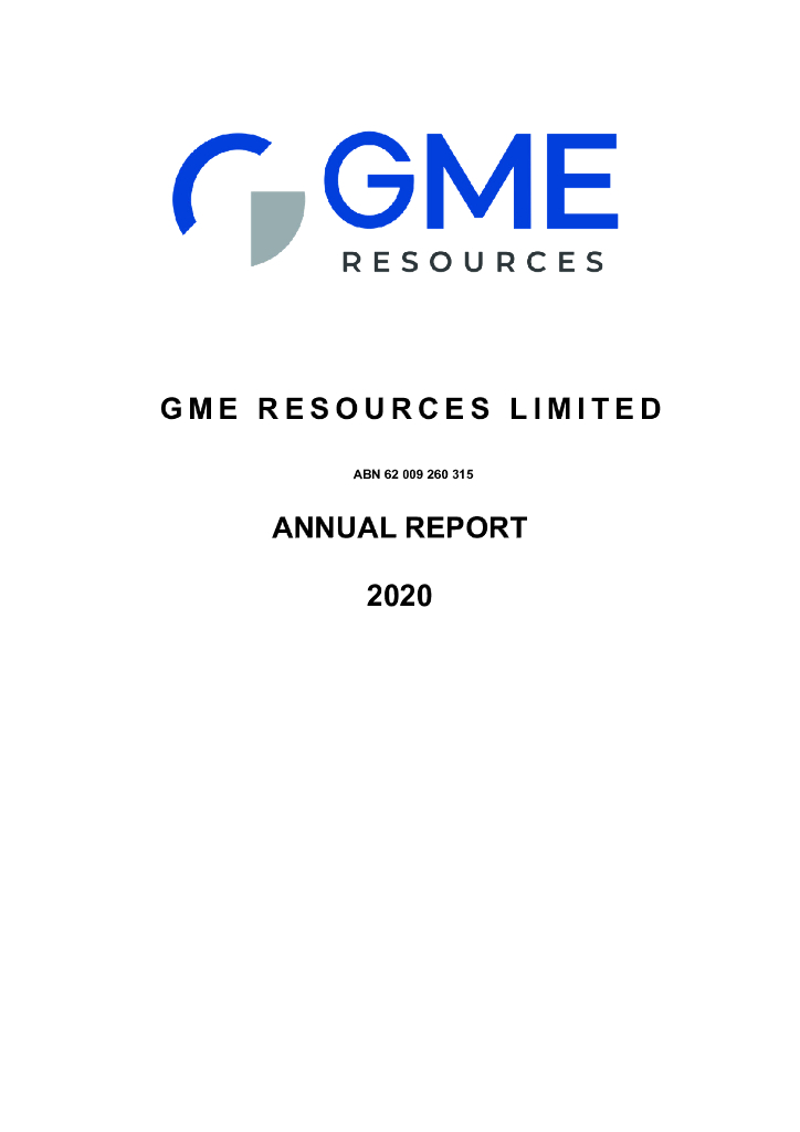 Alliance Nickel Limited（AXN）2020财年年度报告（英文版）