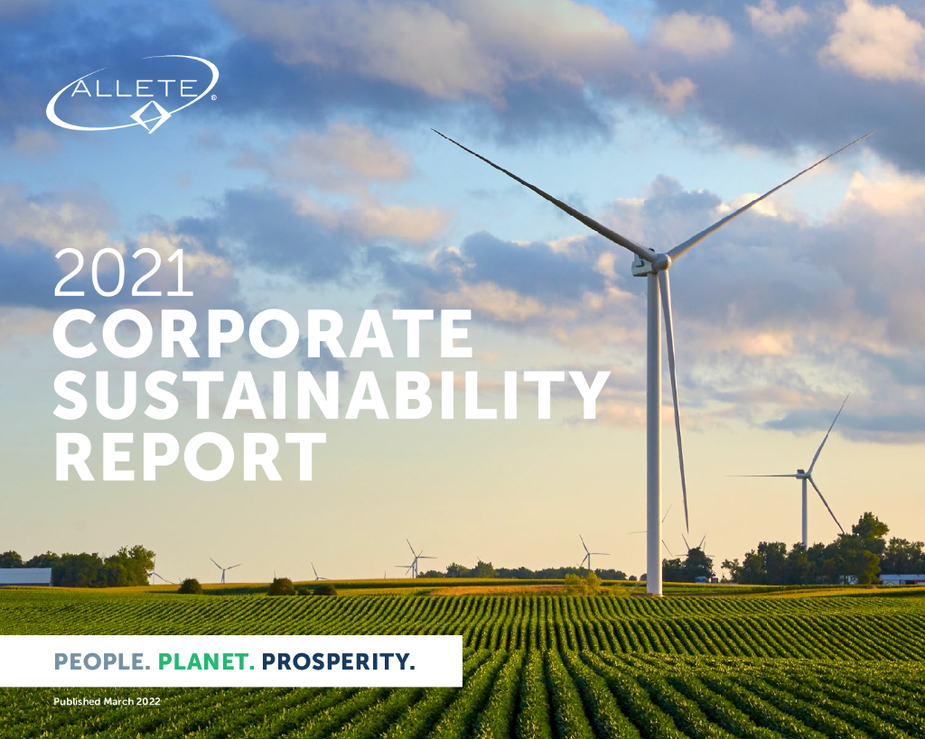 ALLETE Inc（ALE）2021年社会责任报告（英文版）