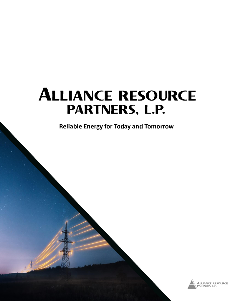Alliance Resource Partners, L.P.（ARLP）2023年社会责任报告（英文版）