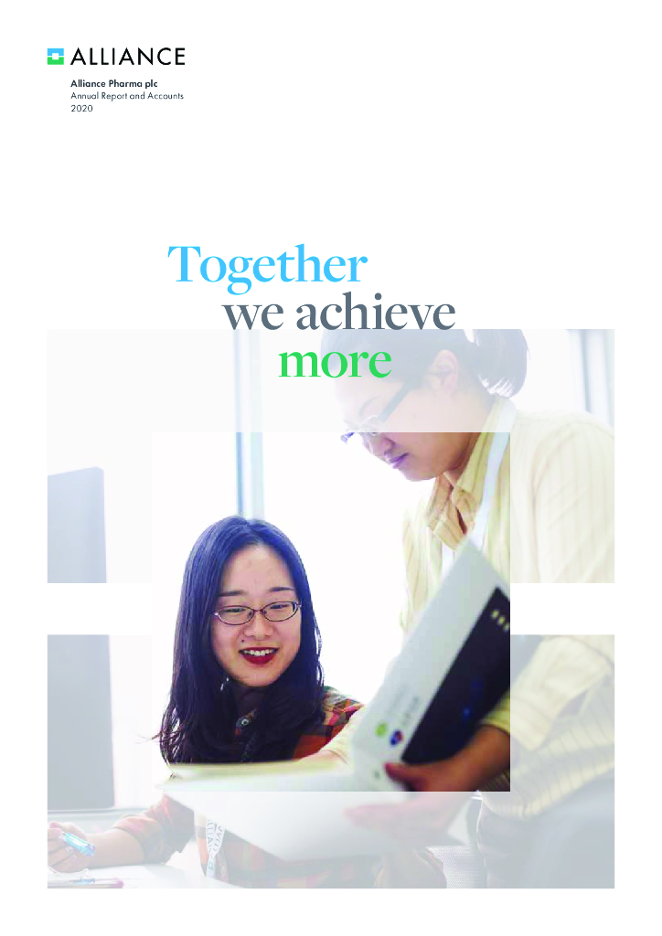 Alliance Pharma PLC（APH）2020财年年度报告（英文版）