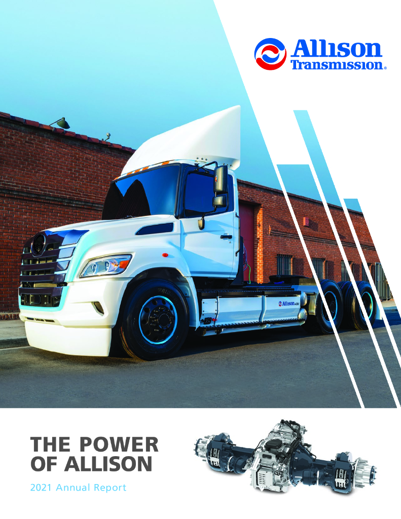 Allison Transmission（ALSN）2021财年年度报告（英文版）