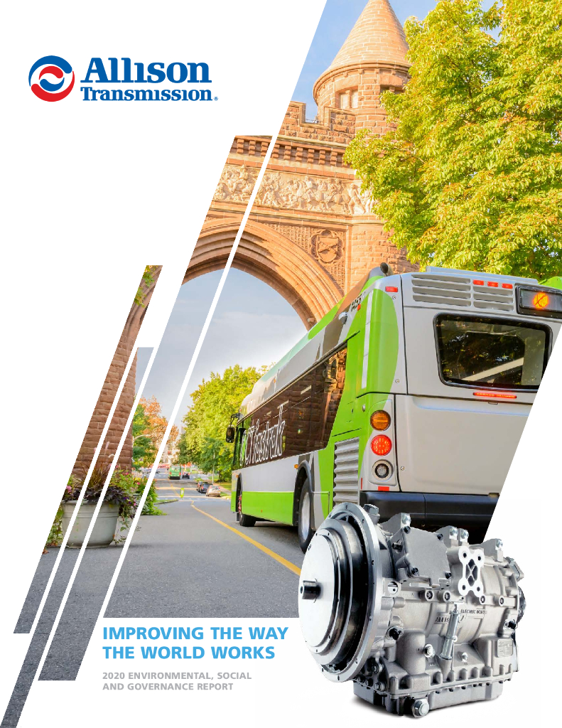 Allison Transmission（ALSN）2020年ESG报告（英文版）