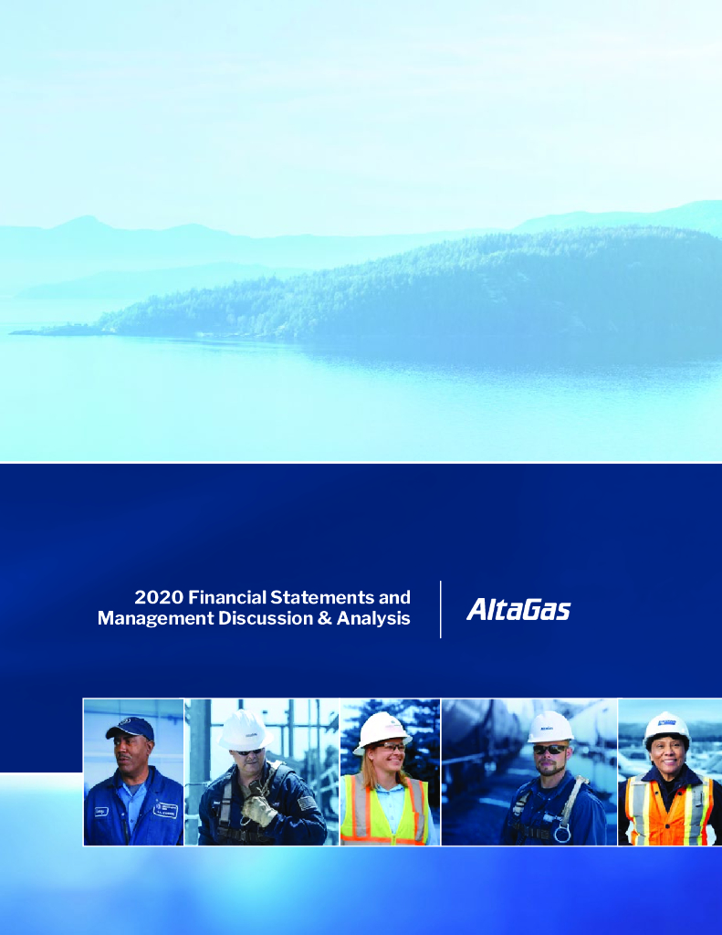 AltaGas Ltd.（ALA）2020财年年度报告（英文版）
