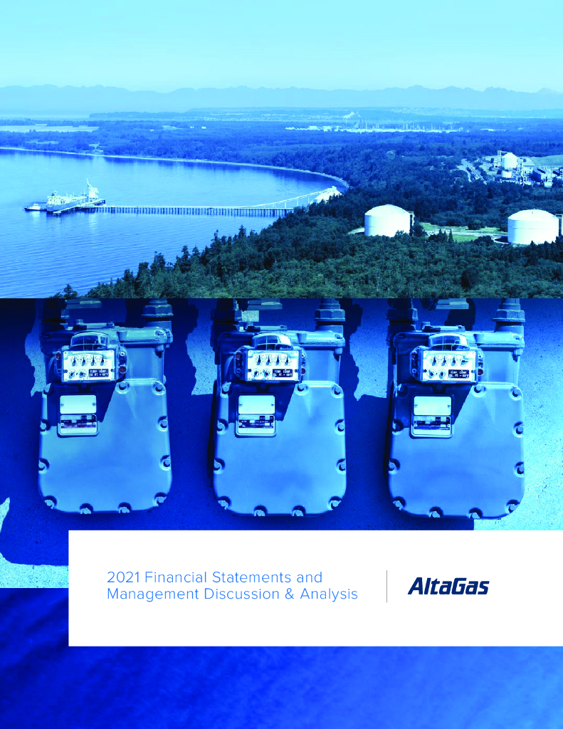 AltaGas Ltd.（ALA）2021财年年度报告（英文版）