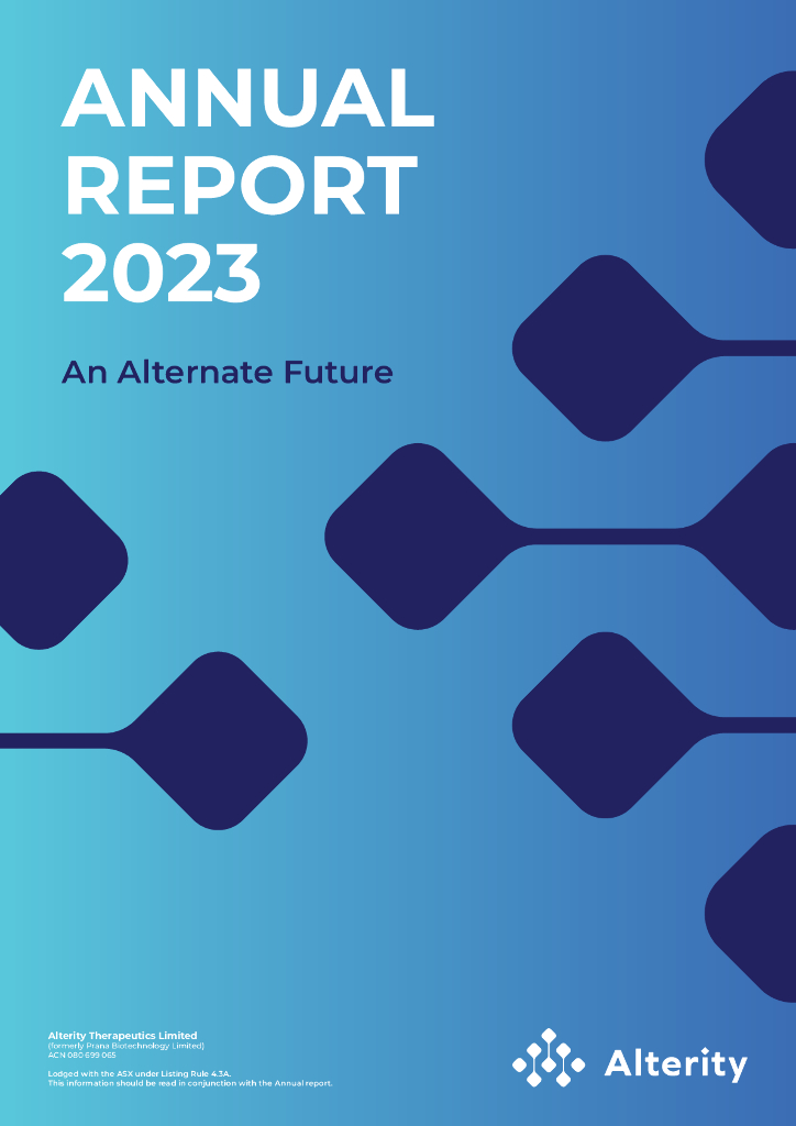 Alterity Therapeutics Limited（ATHE）2023财年年度报告（英文版）