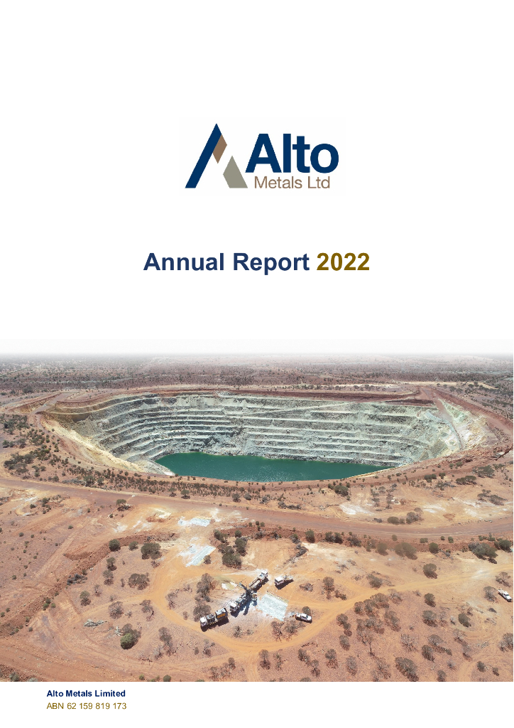 Alto Metals Limited（AME）2022财年年度报告（英文版）