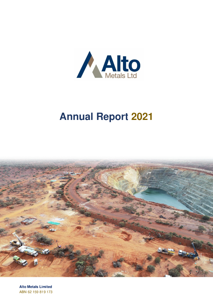 Alto Metals Limited（AME）2021财年年度报告（英文版）