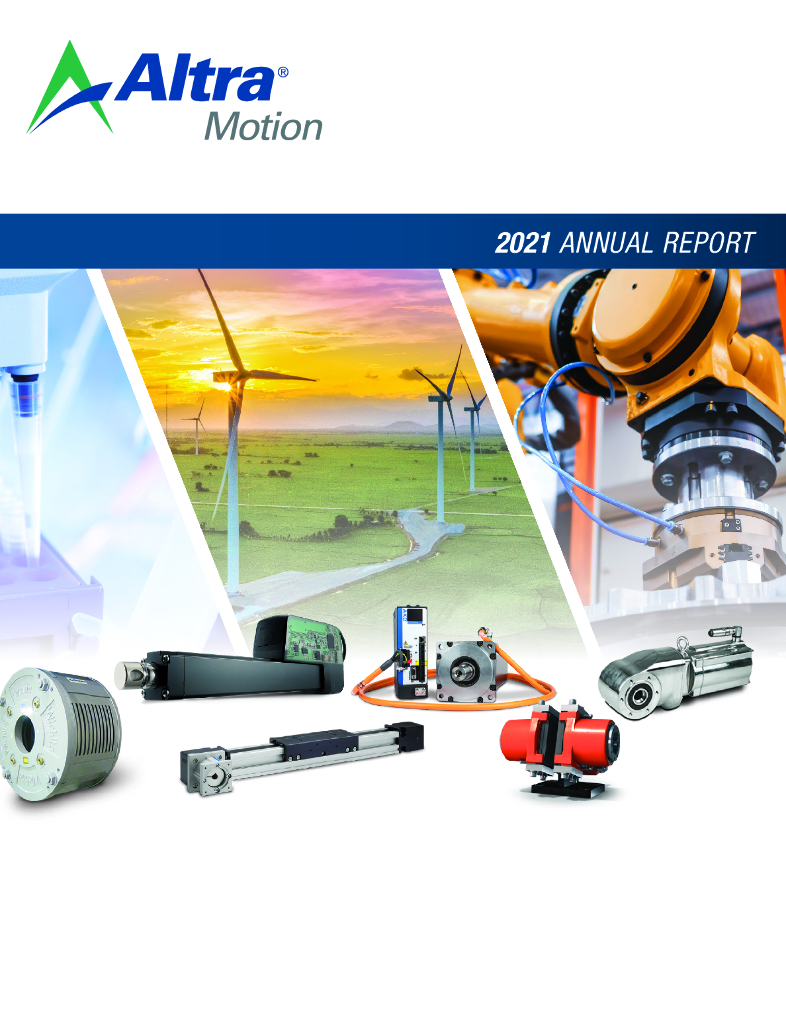 Altra Holdings, Inc.（AIMC）2021财年年度报告（英文版）