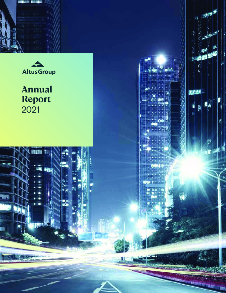 Altus Group（AIF）2021财年年度报告（英文版）